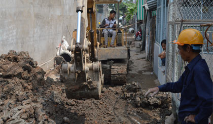 Thi công nâng cấp hẻm thuộc 