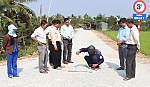 Xã Tân Mỹ Chánh (TP. Mỹ Tho): Nghiệm thu công trình đường Bình Lợi 2