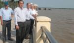 Kiểm tra tình hình sạt lở ở cồn Tân Long