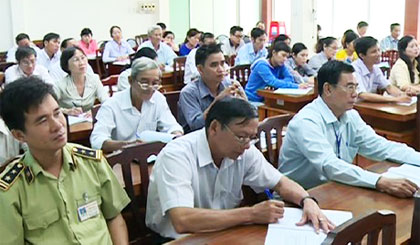 Các đại biểu tham dự Hội thảo Ngày Quyền của NTD thế giới . Ảnh: Hữu Nghị