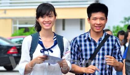 Thí sinh thi dự thi đại học năm 2014. (Ảnh: Xuân Mai/Vietnam+)