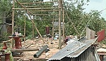 Cái Bè: 32 căn nhà bị sập, tốc mái do lốc xoáy