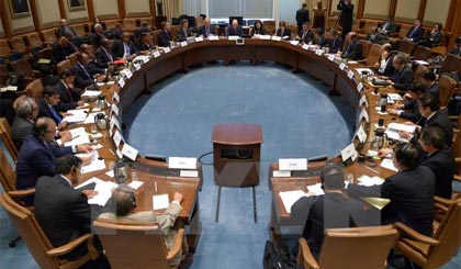 Hội nghị Bộ trưởng Tài chính Nhóm các nước công nghiệp phát triển và mới nổi (G20). Ảnh: THX/TTXVN