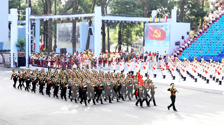 Khối sỹ quan lục quân.