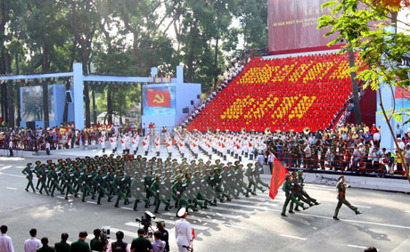 Khối chiến sĩ bộ binh.