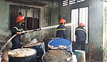 Cháy cơ sở sản xuất pha chế sơn PU
