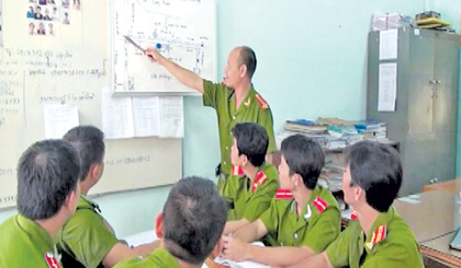  1 cuộc họp Đội  triển khai phá án.