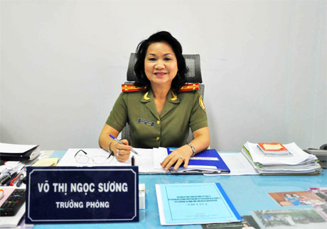 Đại tá Võ Thị Ngọc Sương. 