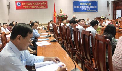 Quang cảnh buổi tập huấn.