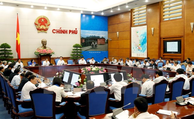  Thủ tướng Nguyễn Tấn Dũng chủ trì phiên họp. (Ảnh: Đức Tám/TTXVN)