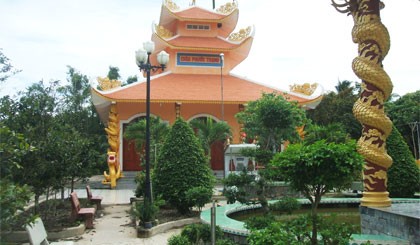 Chùa Phước Thạnh (xã Nhị Quí) - một trong những nơi lực lượng khởi nghĩa bị đàn áp dã man.