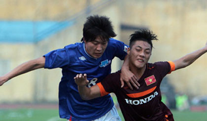 U23 Việt Nam thất bại trong trận đá tập trước JFL Selection - Ảnh: Phan Tùng 
