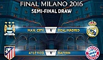 Bán kết: Man City đụng Real Madrid, Bayern đối đầu Ateltico