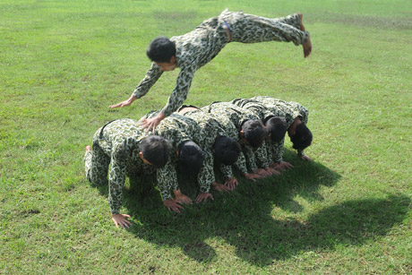 Huấn luyện võ thuật.