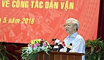 Toàn văn phát biểu của Tổng Bí thư về công tác dân vận