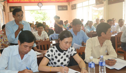 Cử tri bày tỏ kỳ vọng với các ứng cử viên đại biểu Hđnd tỉnh.