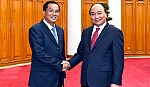 Thủ tướng tiếp Bộ trưởng Bộ Kế hoạch và Đầu tư Lào