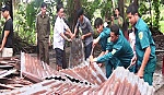 Cái Bè: Mưa lớn làm sập, tốc mái 15 căn nhà