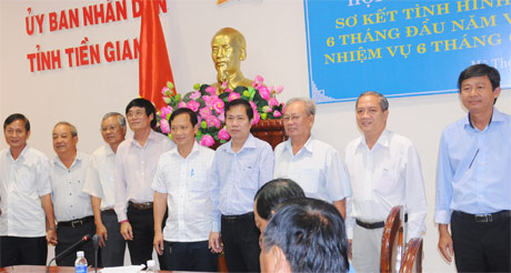 Ban chấp hành mới của Hiệp hội DN Tiền Giang ra mắt sau khi bầu bổ sung.