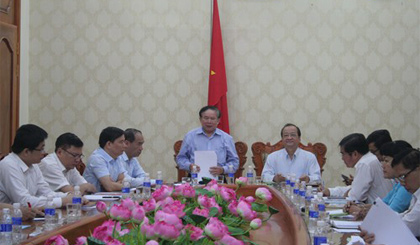  Thứ trưởng Bộ GD&ĐT Bùi Văn Ga - phát biểu tại buổi làm việc.