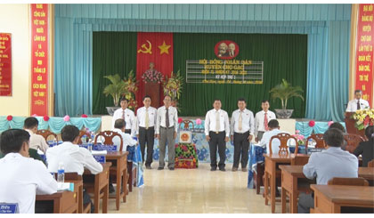 Thường trực HĐND và lãnh đạo các ban HĐND huyện Chợ Gạo nhiệm kỳ 2016 - 2021.