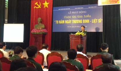 Cuộc thi tìm hiểu “70 năm Ngày Thương binh-Liệt sĩ” được phát động sáng 25-7.
