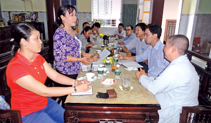 Đoàn  công tác đến khảo sát  tại chùa  Chơn Thường 1.