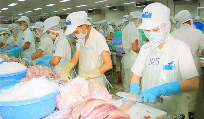 Ngành chế biến thủy sản chủ yếu sử dụng lao động phổ thông.