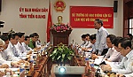 Bộ trưởng Bộ GTVT làm việc tại Tiền Giang
