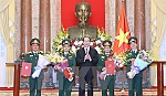 Thăng cấp hàm Thượng tướng cho bốn sỹ quan quân đội