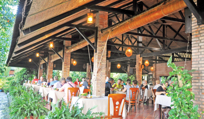  Không gian ở resort Mekong Lodge.