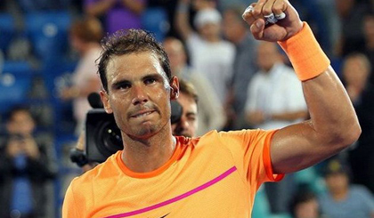 Nadal vào chung kết sau khi đánh bại Raonic. Nguồn: AAP