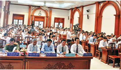 Quang cảnh Kỳ họp thứ 3 - HĐND tỉnh khóa IX.