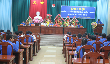 Các đại biểu làm việc tại Đại hội