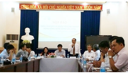  Họp báo công bố Triển lãm Festival quốc tế nông nghiệp vùng đồng bằng sông Cửu Long. Ảnh: Kiều Anh