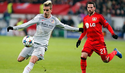 Atletico Madrid tái ngộ Leverkusen. Nguồn: Getty Images
