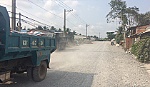 Thi công cầu Phú Kiết - dân bức xúc vì bụi đường