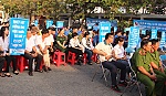 Tổ chức mít tinh hưởng ứng ngày Nước và ngày Khí tượng thế giới