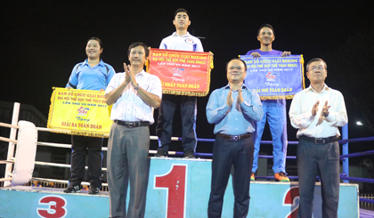 Đội Boxing Tiền Giang xuất sắc đoạt giải Nhất toàn đoàn.