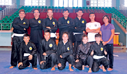 Các VĐV của Đội Pencak Silat Tiền Giang.
