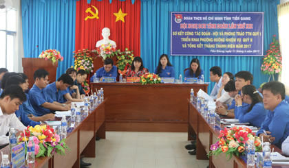Các đại biểu làm việc tạo hội nghị.