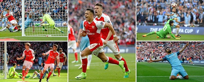 Những khoảnh khắc đáng nhớ của trận đấu. (Nguồn: Daily Mail)