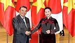 Chủ tịch Quốc hội đón, hội đàm với Chủ tịch Hạ viện Nhật Bản