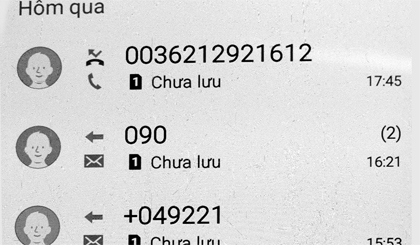 Cảnh giác với tin nhắn, các cuộc gọi lạ