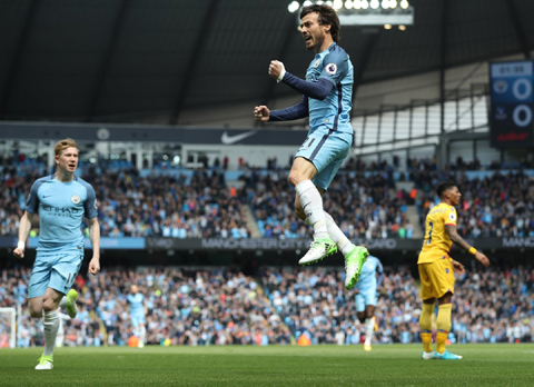 Silva đã có bàn thắng thứ 50 trong màu áo Man City