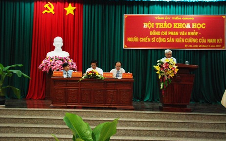 Lãnh đạo tỉnh Tiền Giang và Viện nghiên cứu Lịch sử Đảng chủ trì hội thảo