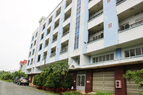 Nhà ở cho công nhân của Công ty cổ phần Hùng Vương. Ảnh: Hữu Nghị