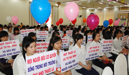 Môi trường không khói thuốc lá mang đến sức khỏe tốt hơn cho mọi người.