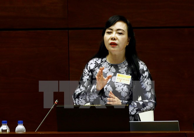 Bộ trưởng Bộ Y tế Nguyễn Thị Kim Tiến. (Ảnh: TTXVN)