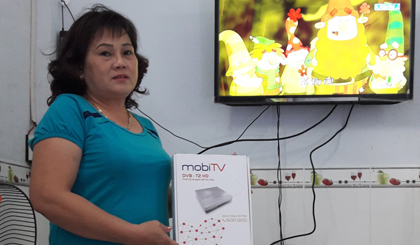 Khách hàng lắp đầu thu tại nhà khá hài lòng với chất lượng đường truyền MobiTV.